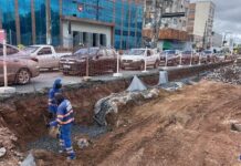 Obras na Prainha avançam e trecho atual deve ser concluído na próxima semana