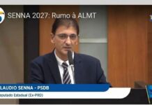 O deputado estadual Cláudio Senna reassumiu seu cargo na Assembleia Legislativa de Mato Grosso (ALMT), em Cuiabá.