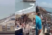 Milhares de imigrantes marroquinos chegam à Espanha pelo mar; veja as imagens
