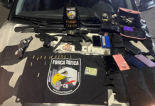 Polícia Militar prende quatro homens após roubo a mineradora em Nossa Senhora do Livramento