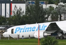 Ao menos 5 morrem após avião de carga da Amazon sair da pista em Miami, dizem autoridades