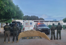Ambulância recheada com 216 tabletes de skunk presa pela GEFRON continua sendo investigada