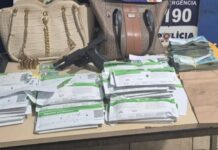 Polícia Militar prende casal com pistola roubada e R$ 283,7 mil em dinheiro