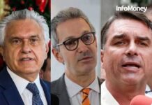 Caiado e Zema anunciam apoio a Flávio na disputa com Lula no 2º turno da eleição