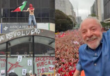 Manifestantes picham e quebram estações de metrô na Paulista durante ato de Lula
