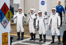 Nasa lança missão Crew-13 com 4 astronautas à Estação Espacial Internacional